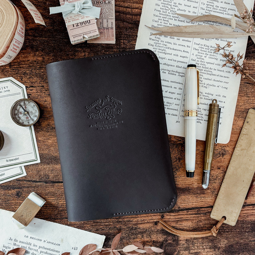 The Superior Labor Leather Notebook Cover - Black (A6)