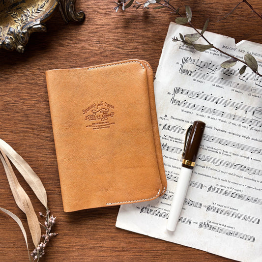 The Superior Labor / Oil Leather A6 Notebook Cover - Natural