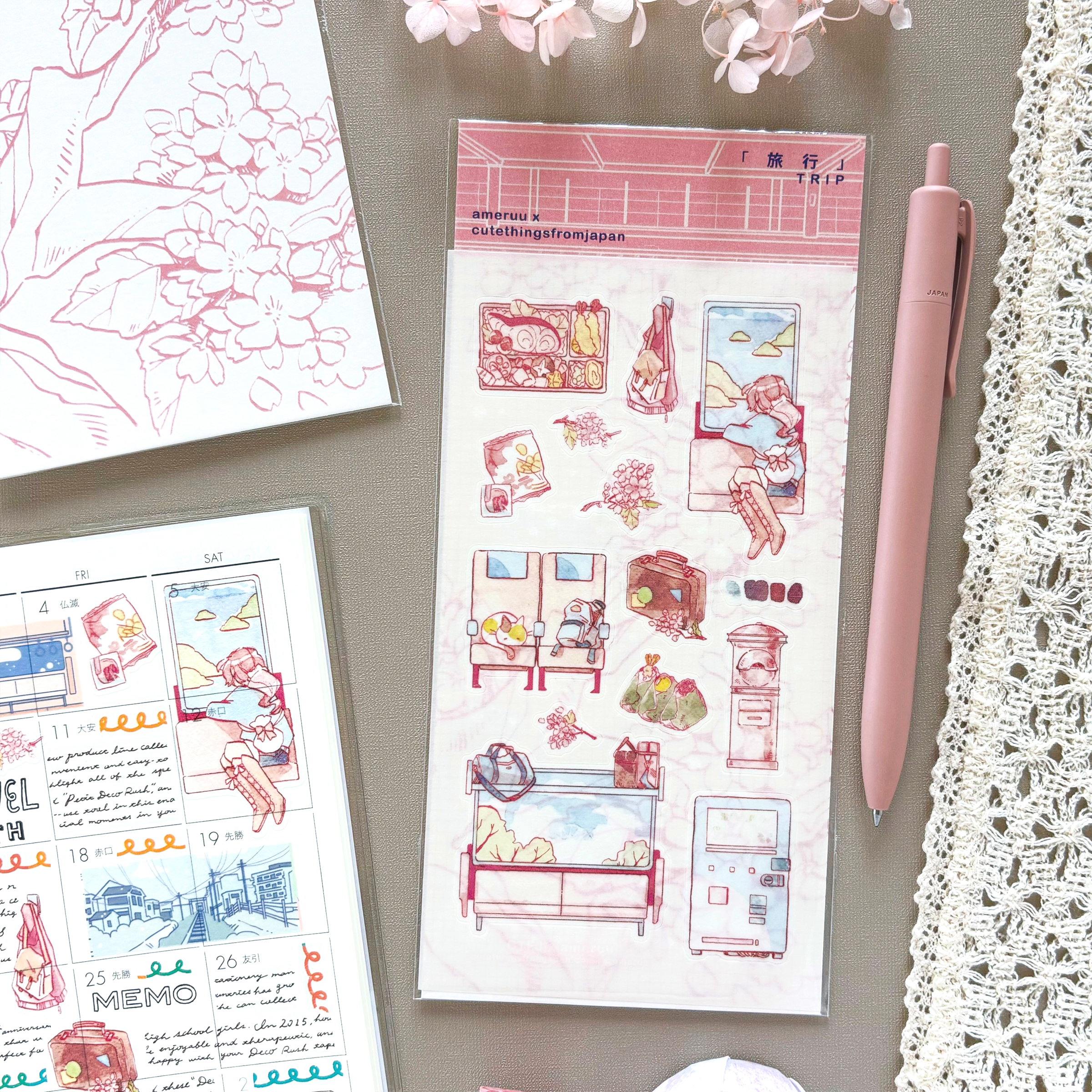 Ame x CTFJ / Stickers - Train Journey in Japan