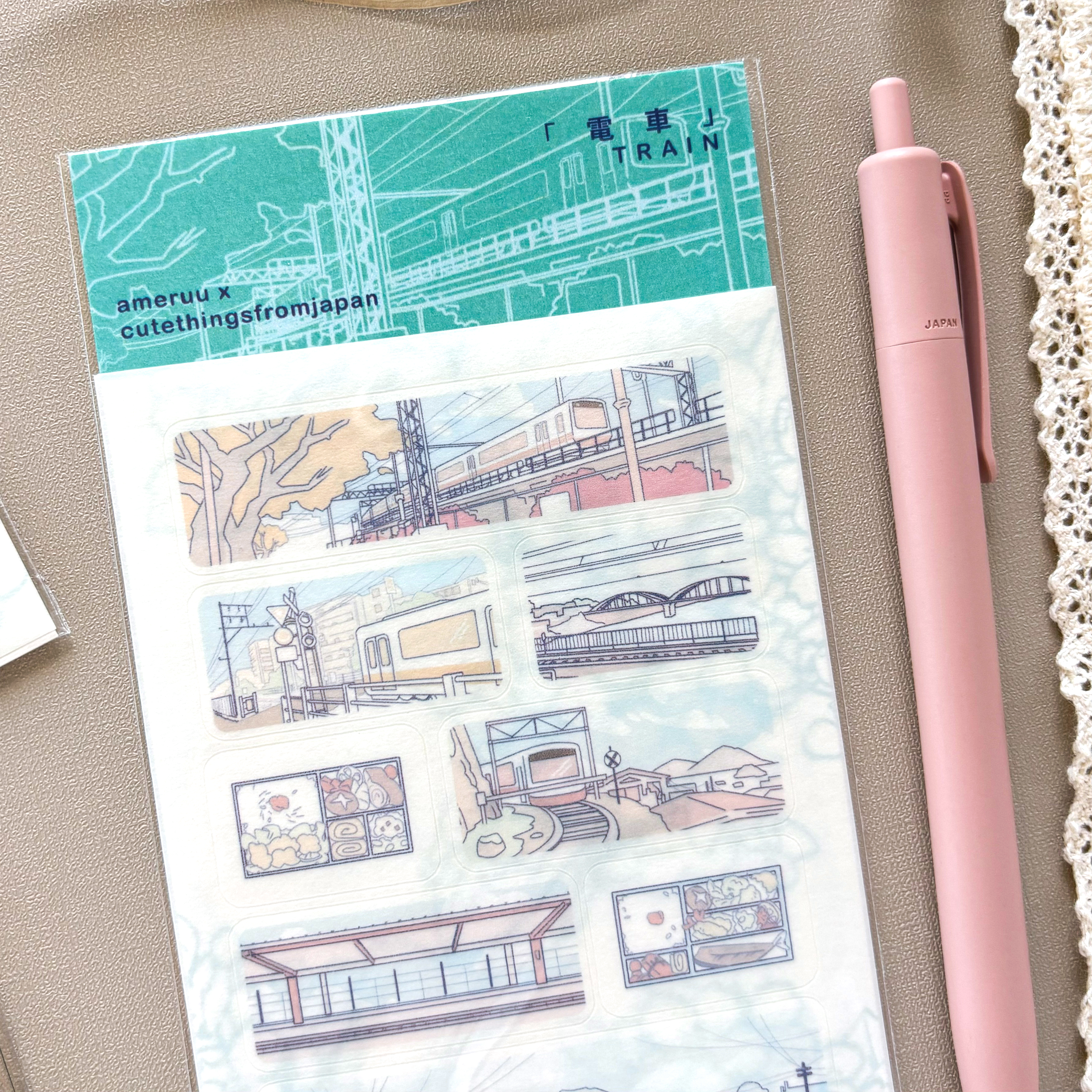Ame x CTFJ / Stickers - Train Journey in Japan