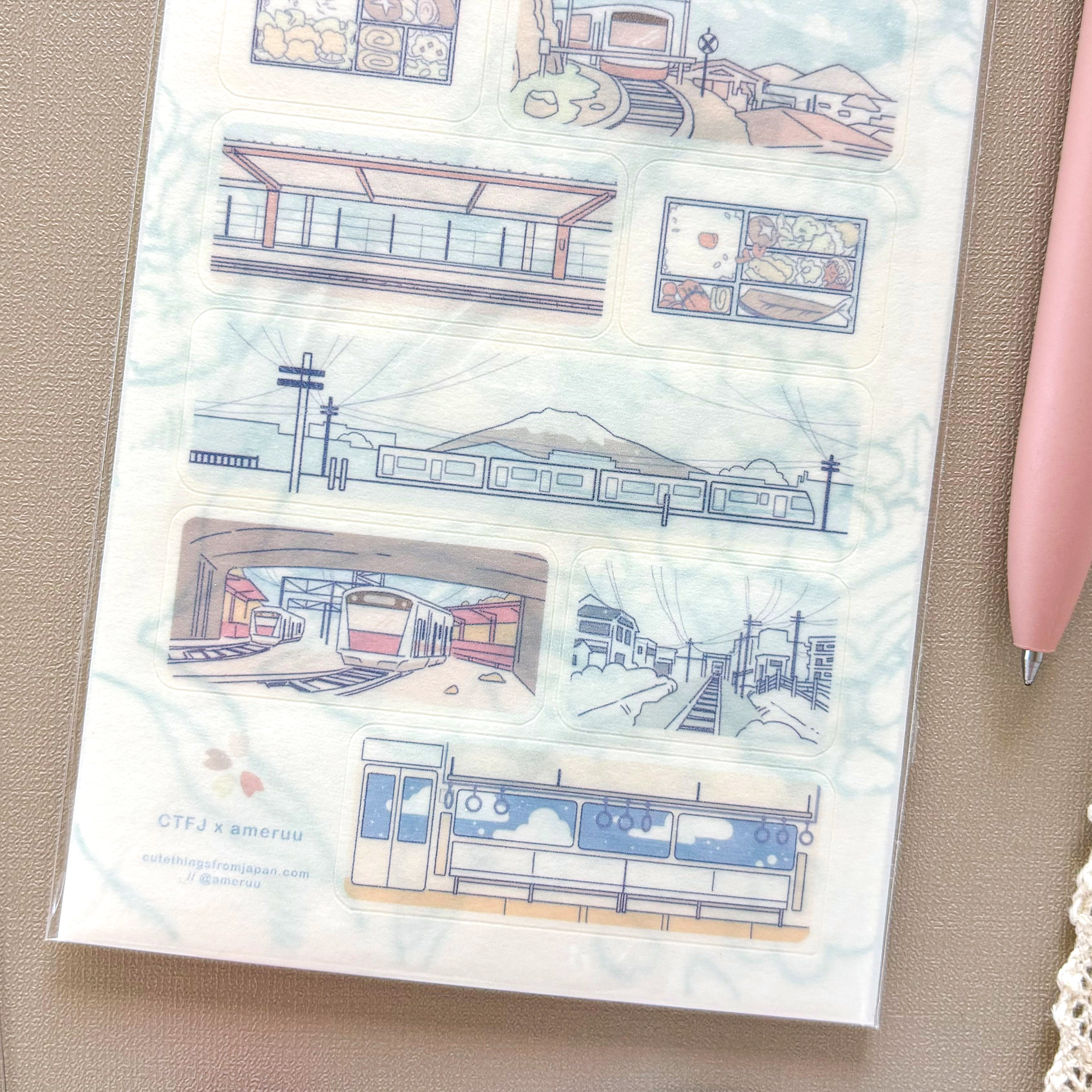 Ame x CTFJ / Stickers - Train Journey in Japan
