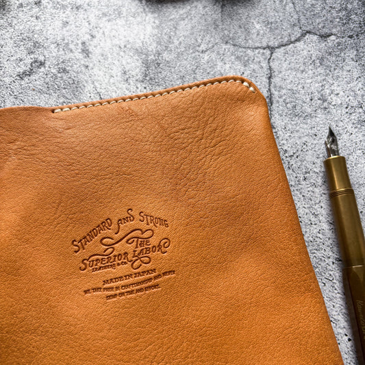 The Superior Labor / Oil Leather B6 Notebook Cover - Natural