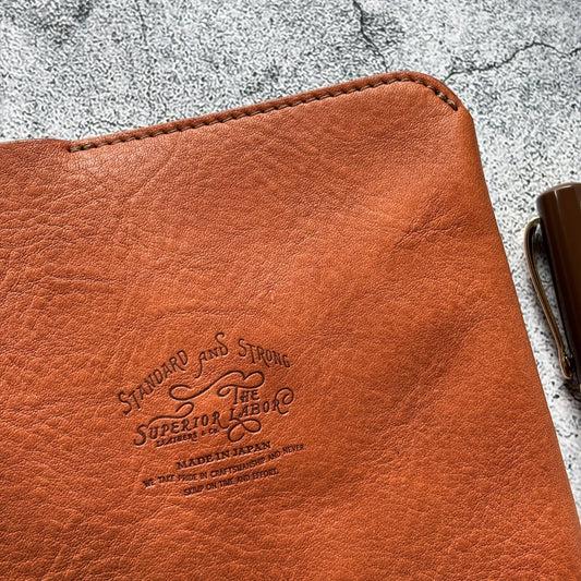The Superior Labor / Oil Leather B6 Notebook Cover - Light Brown