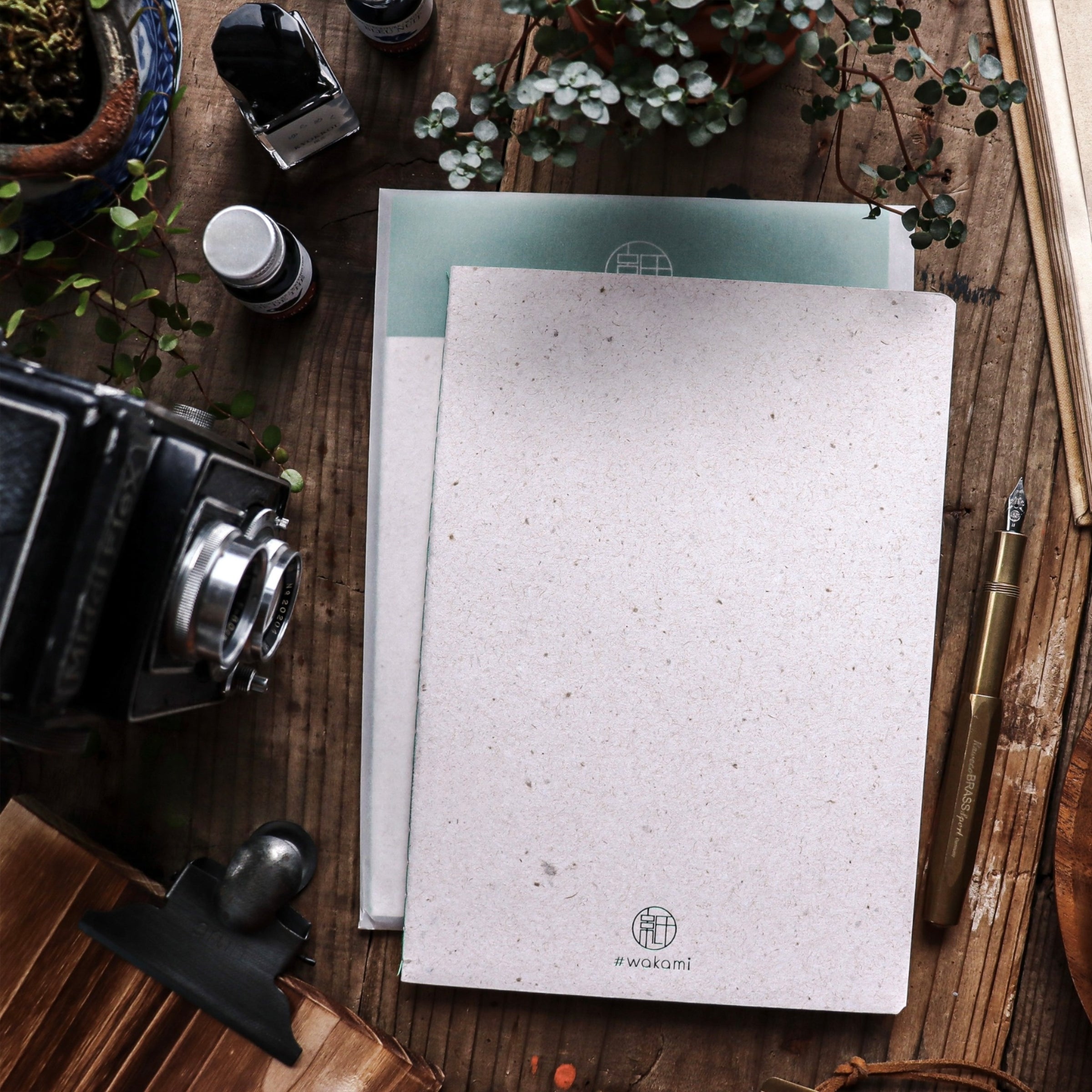 Sutenai 100% Recycled Washi Paper Notebook - Plain A5