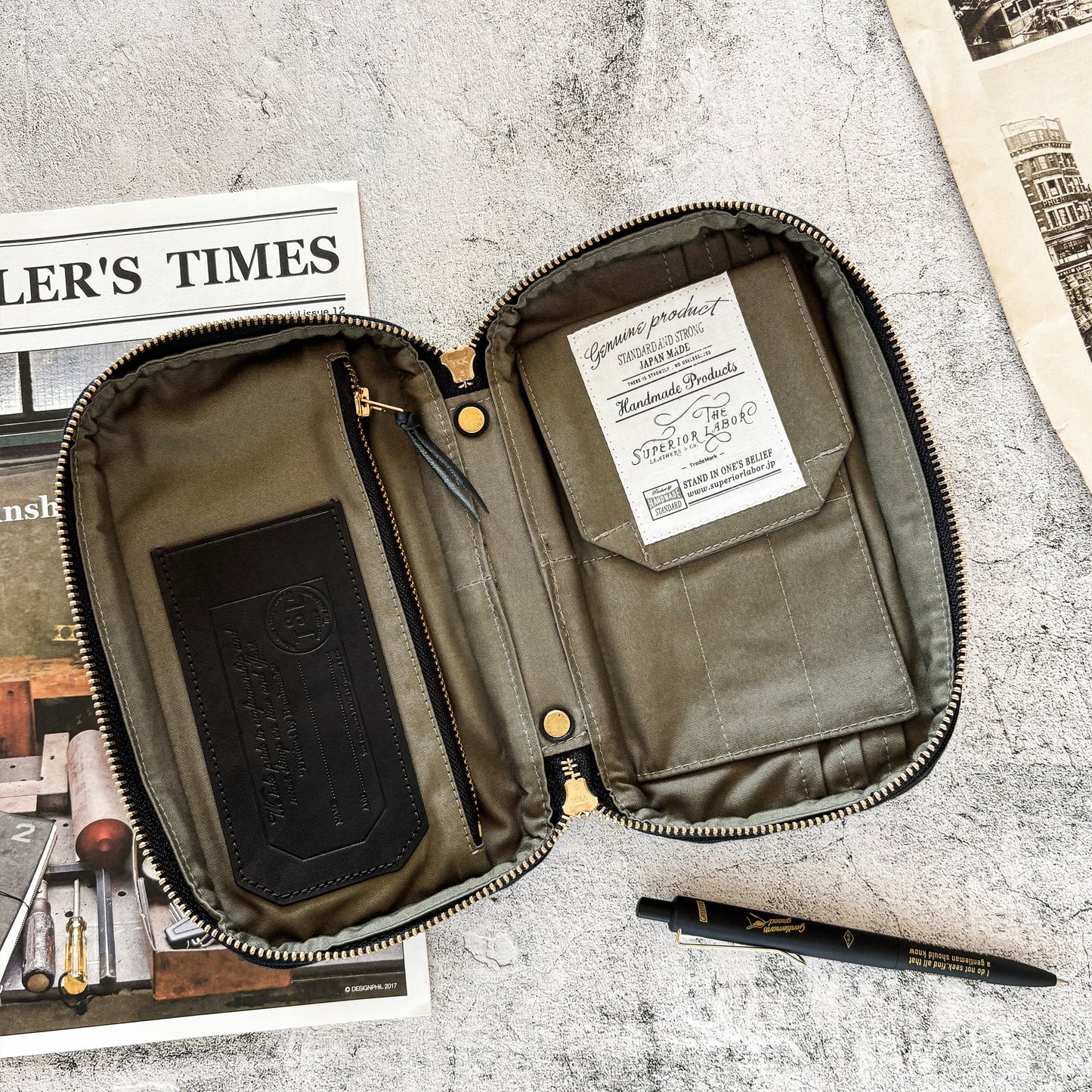 The Superior Labor Canvas Mission Case - Medium Black