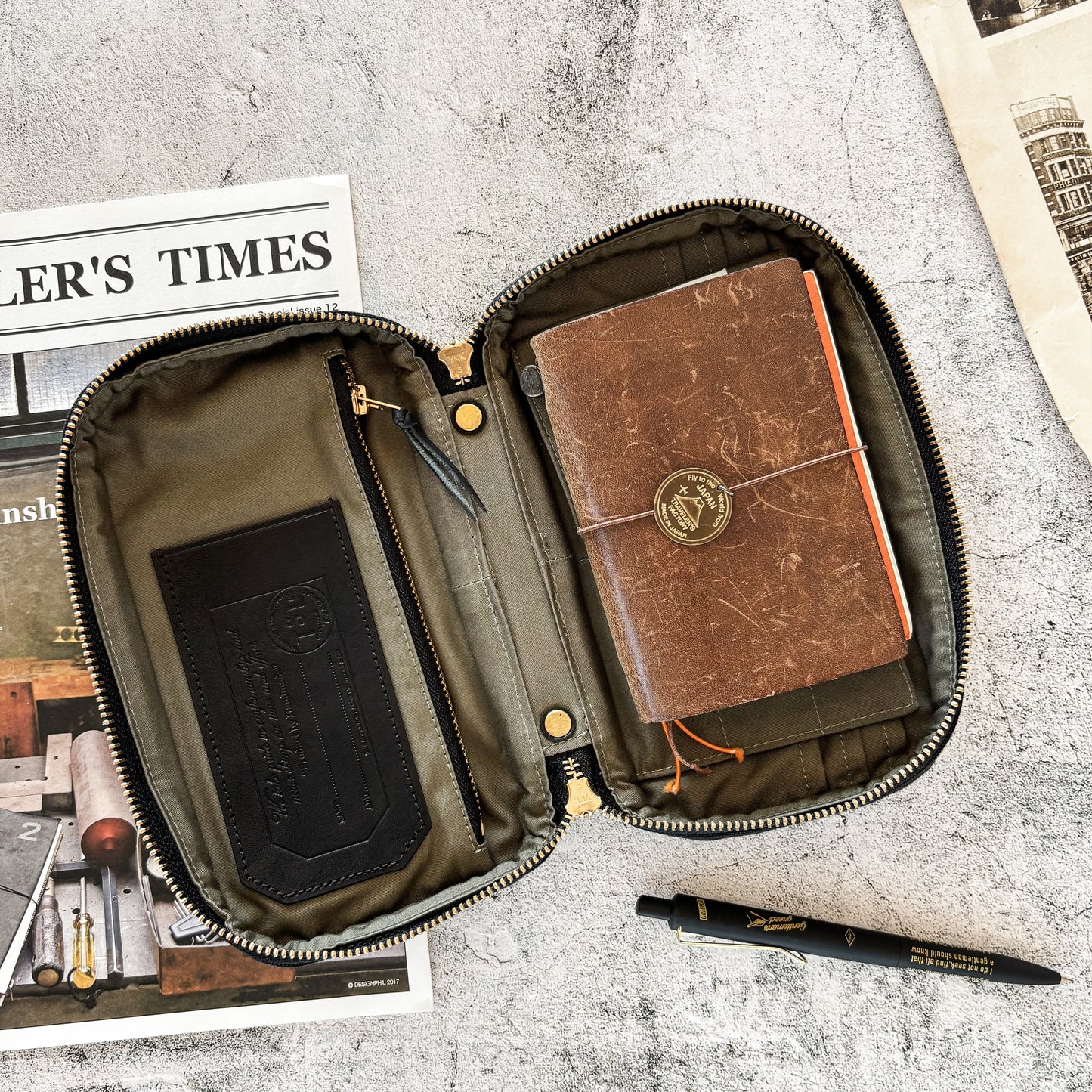 The Superior Labor Canvas Mission Case - Medium Black