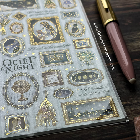 Last Stock Quiet Night Stickers