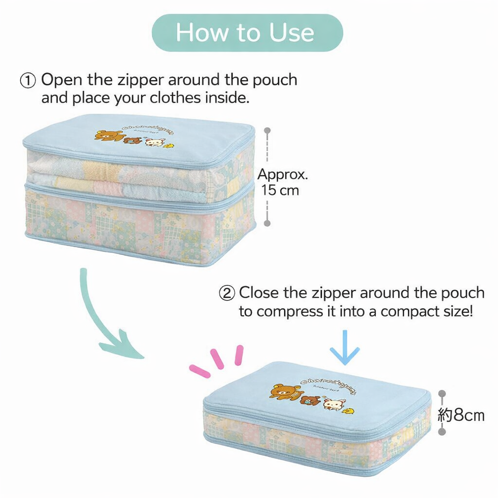 10th Anniversary / Rilakkuma / Expandable Packing Pouch (Large)