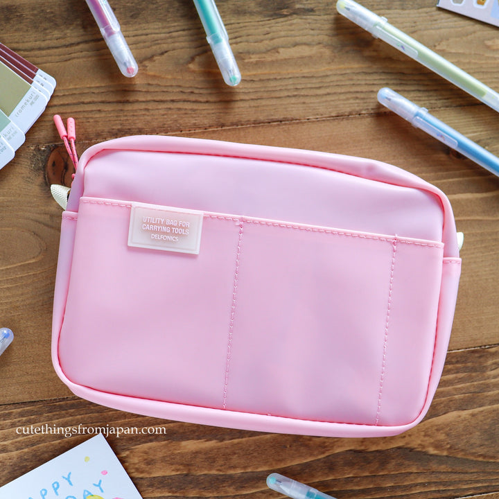 Delfonics Utility Pouch - POP (Pink / 2 Sizes)