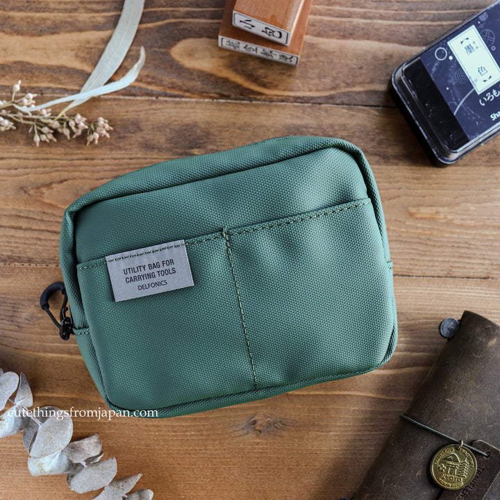 Delfonics Utility Pouch - Water Repellent (Deep Green / Size XS)