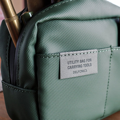 Delfonics Utility Pouch - Water Repellent (Deep Green / Size XS)
