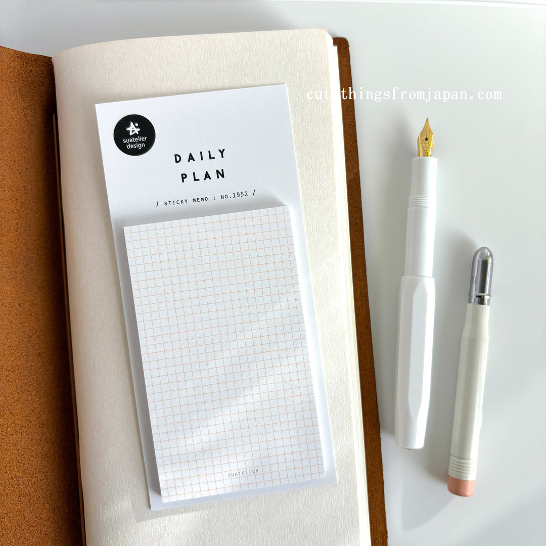 Daily Plan Sticky Note  - Grid Memo