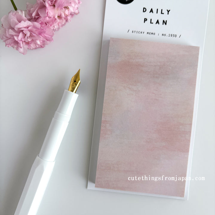 Daily Plan Sticky Note  - Pink
