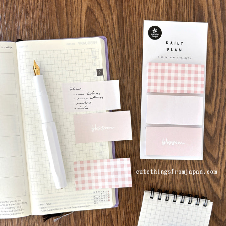 Daily Plan Sticky Note  - Blossom