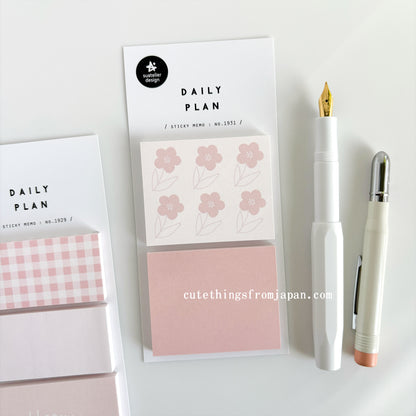 Daily Plan Sticky Note  - Flower