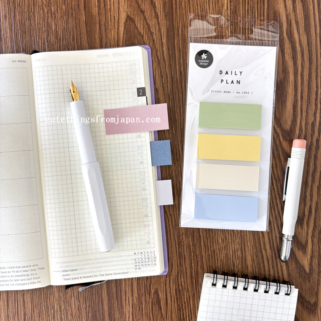 Note Stuff Daily Plan Sticky Note - Pastel #32 – Cute Things from Japan
