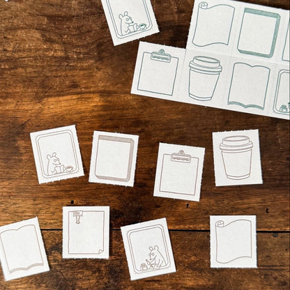 MiiCHOS x CTJF / Letterpress 8 Patterns Label Book