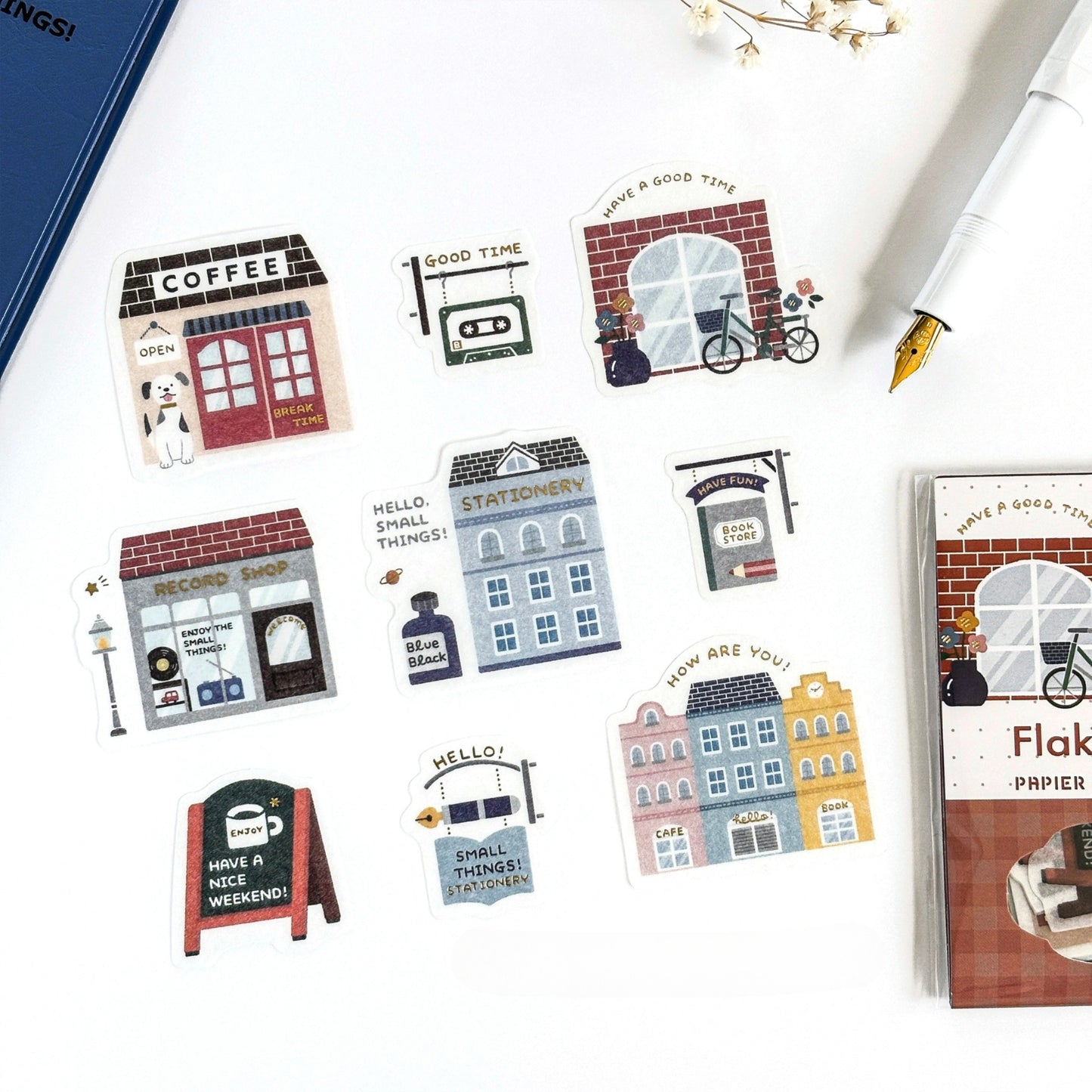 eric / Flake Stickers - Happy Town