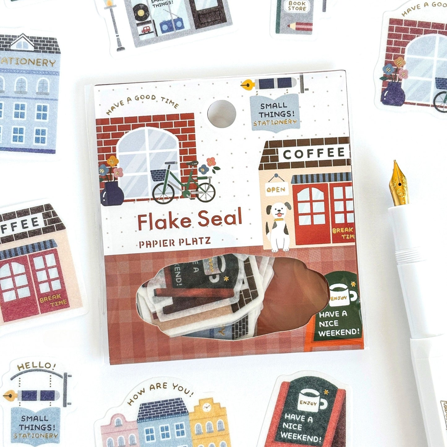 eric / Flake Stickers - Happy Town