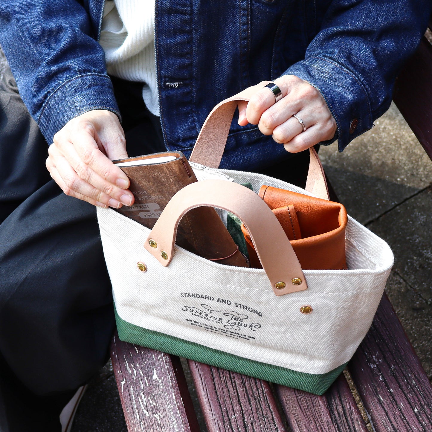 THE SUPERIOR LABOR / エンジニアバッグ【プチ・モスグリーン】