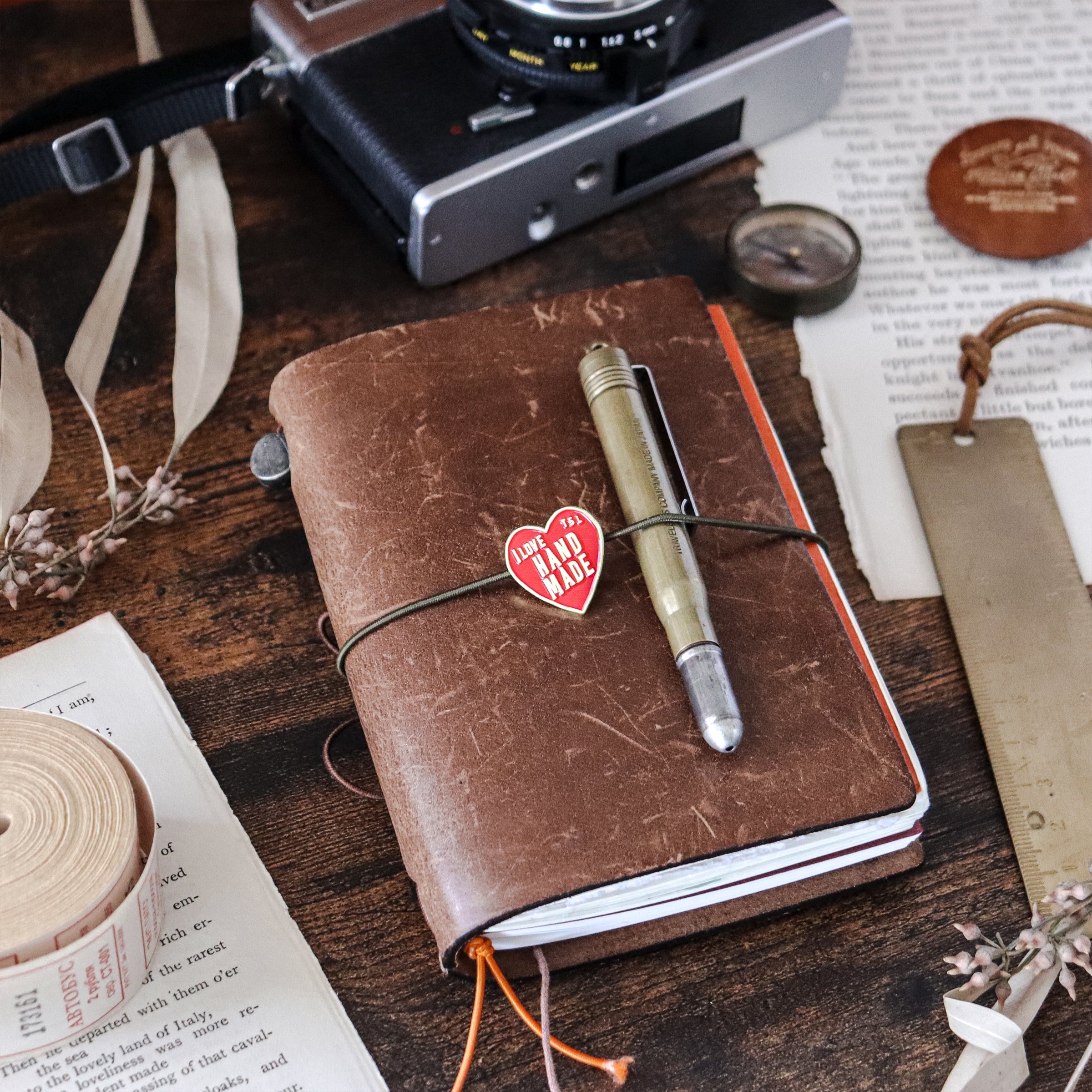 The Superior Labor / Brass Concho Charm - I Love Handmade