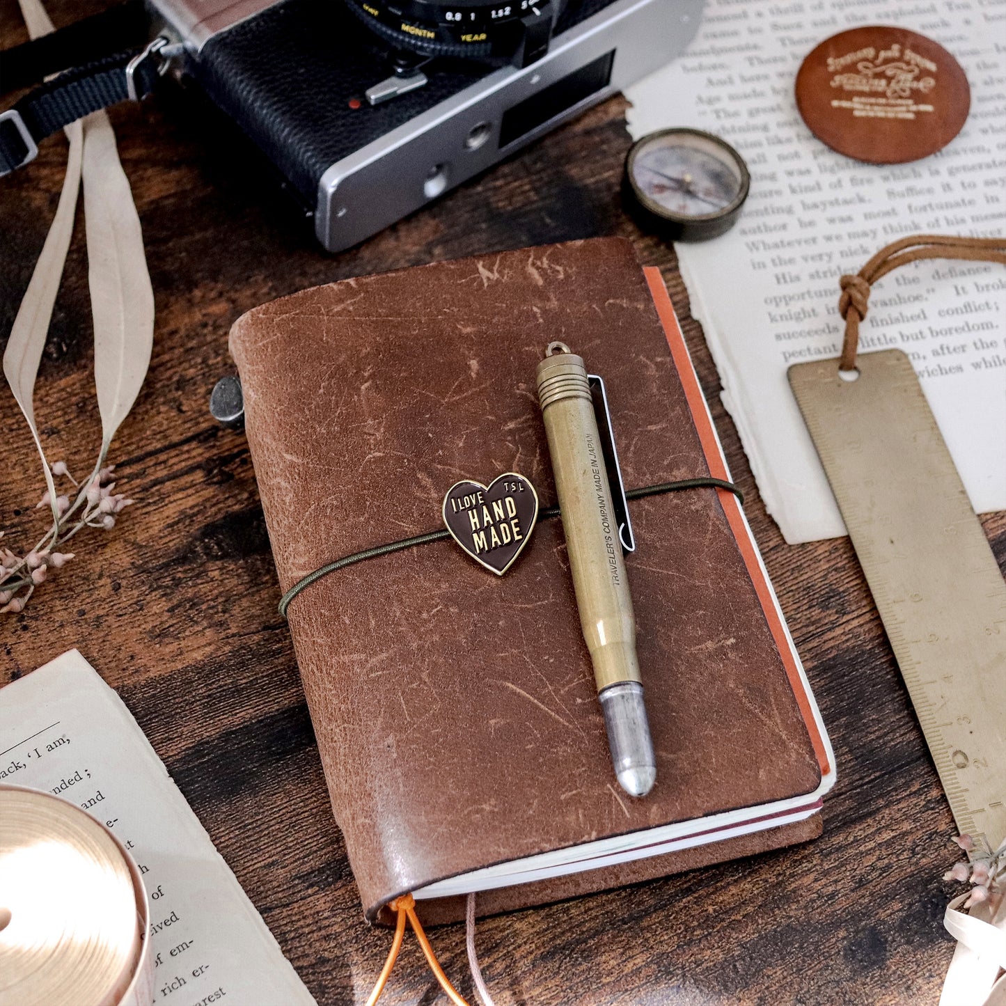 The Superior Labor Brass Concho Charm - I Love Handmade