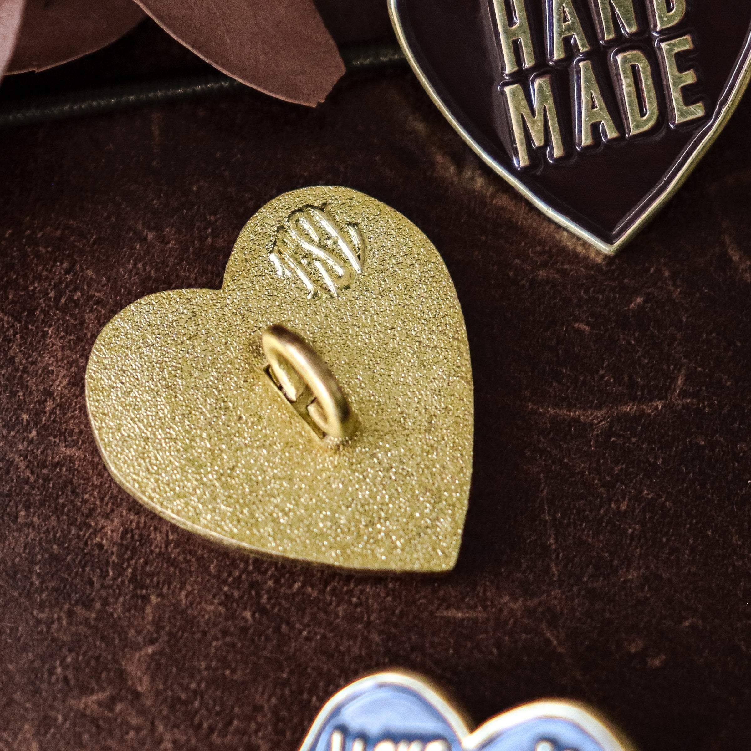 The Superior Labor / Brass Concho Charm - I Love Handmade