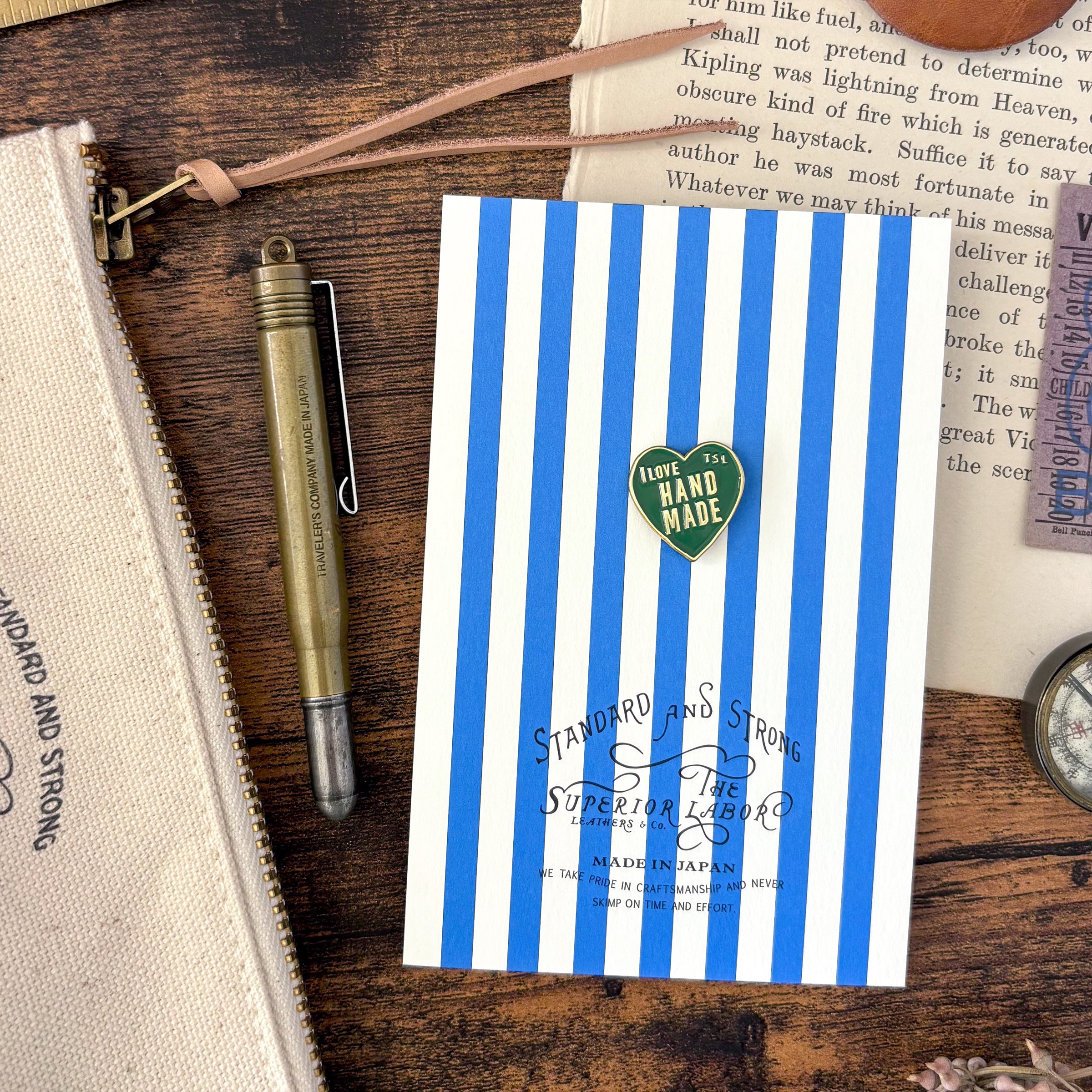 The Superior Labor / Brass Pin - I Love Handmade