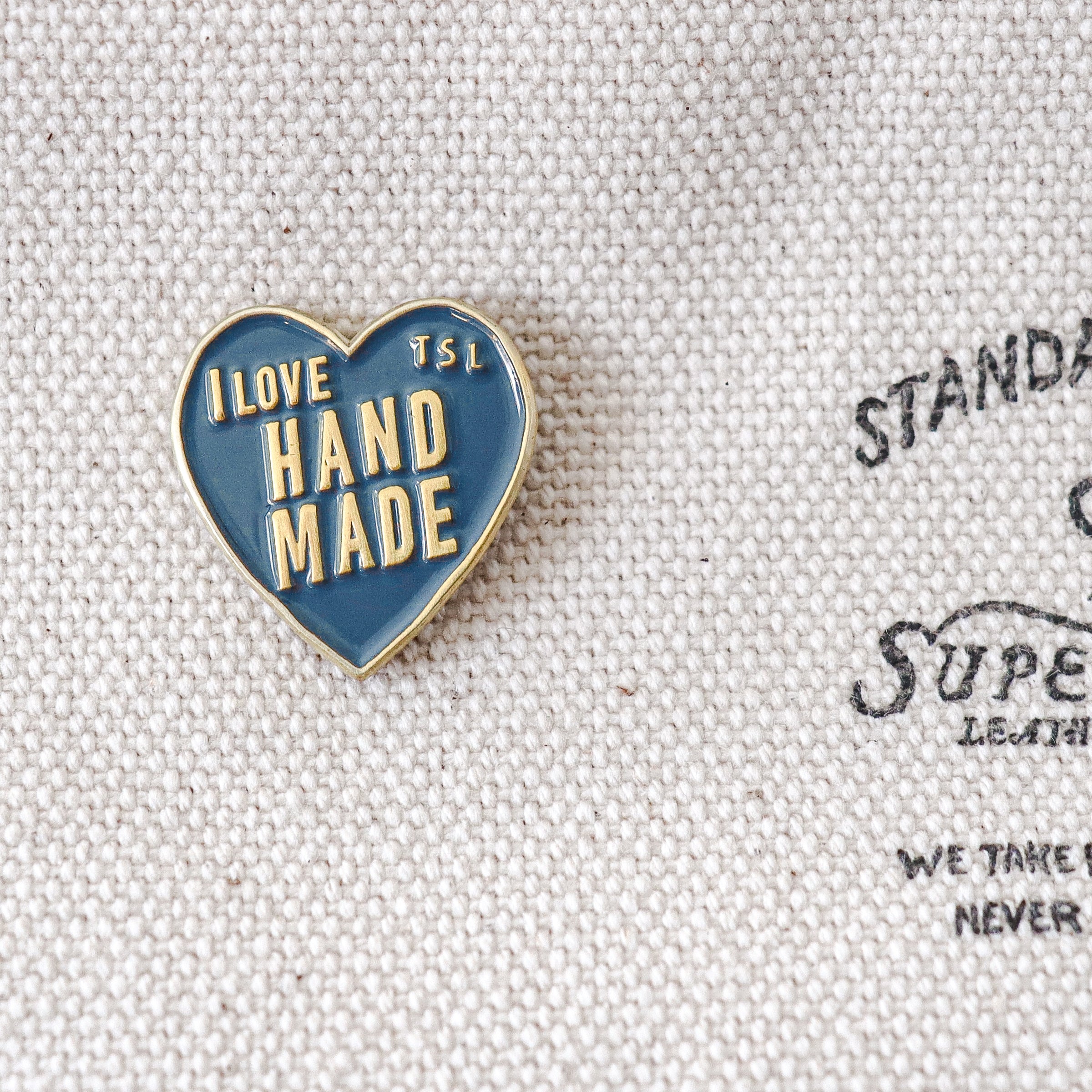 The Superior Labor / Brass Pin - I Love Handmade
