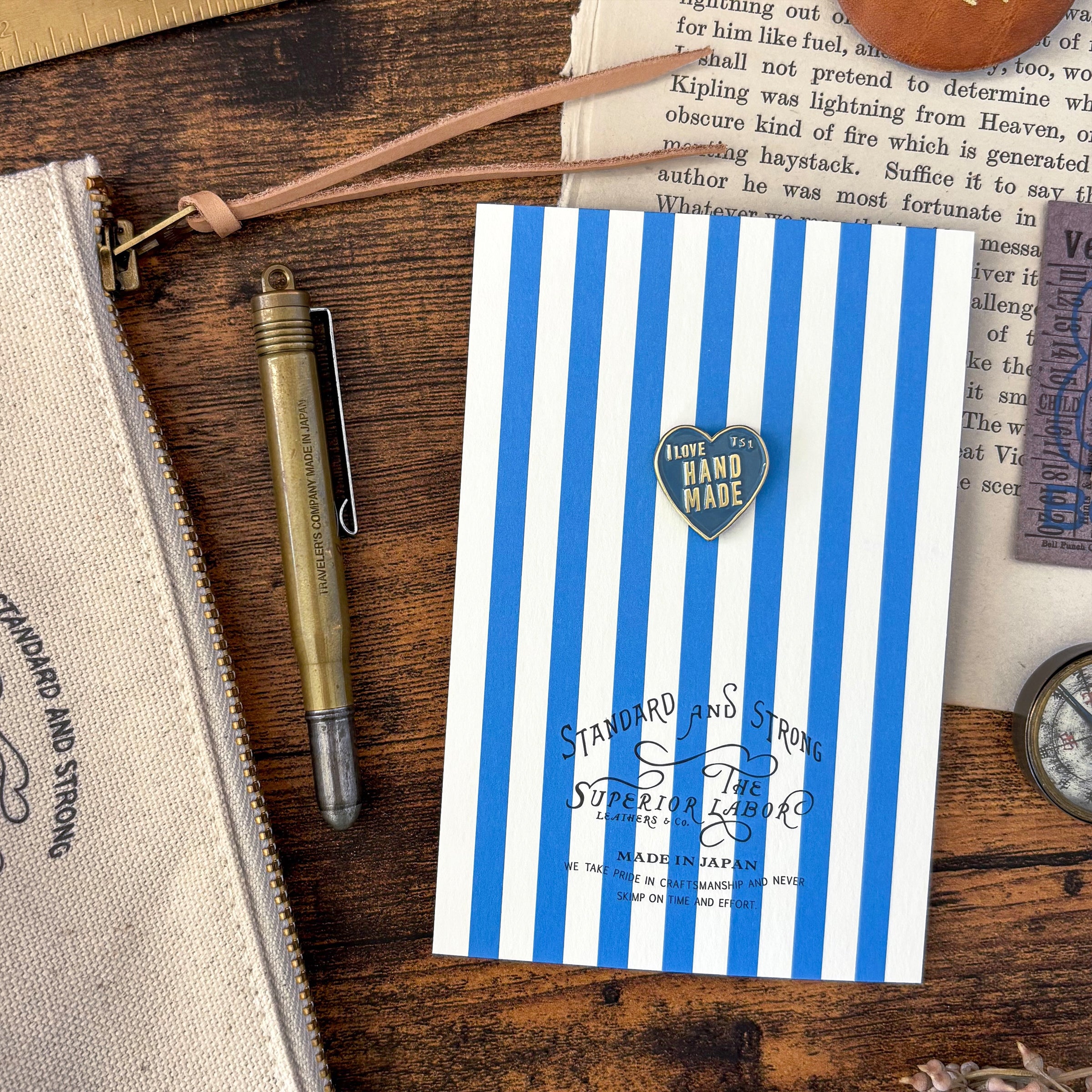 The Superior Labor / Brass Pin - I Love Handmade