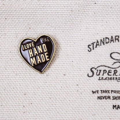 The Superior Labor Brass Pin - I Love Handmade