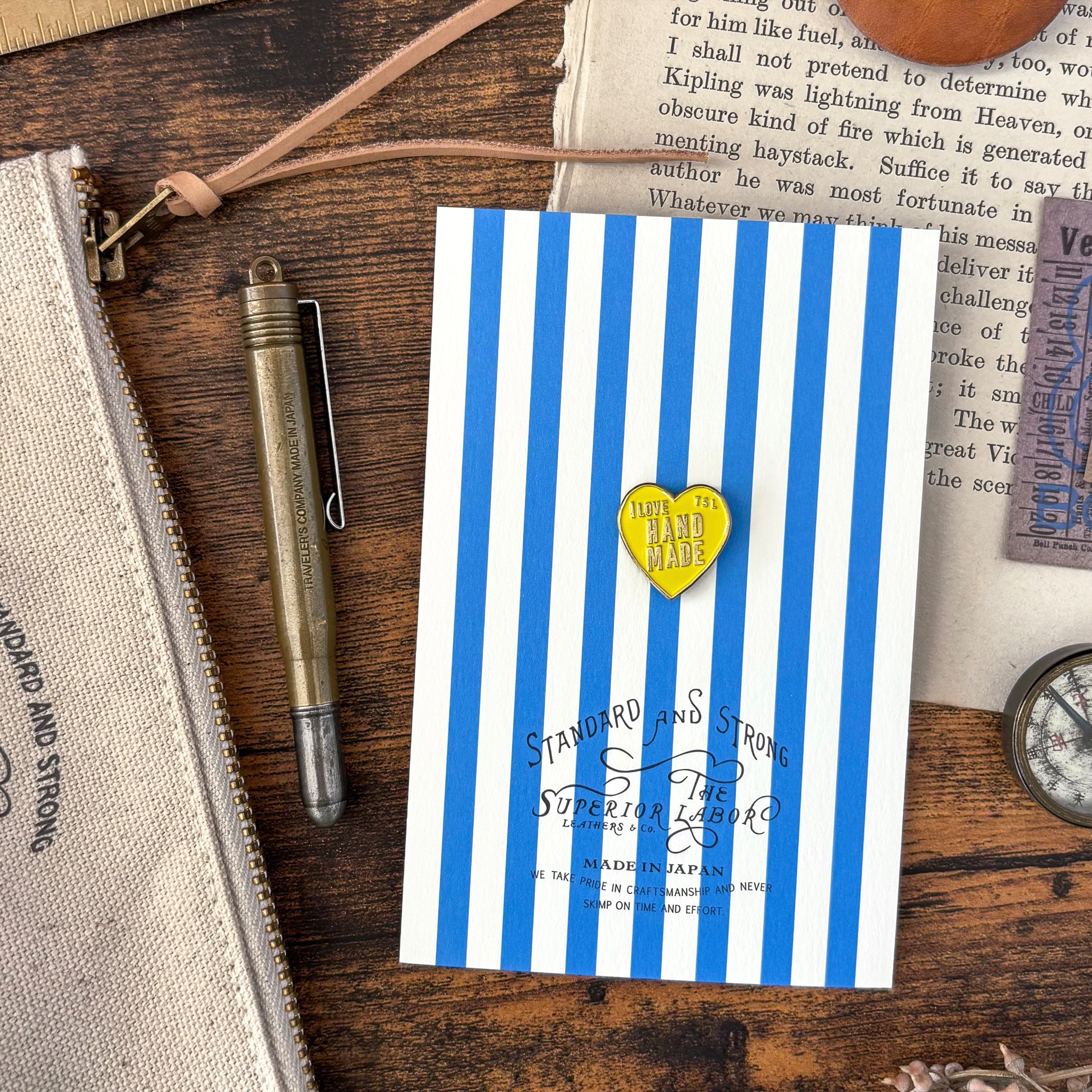 The Superior Labor / Brass Pin - I Love Handmade