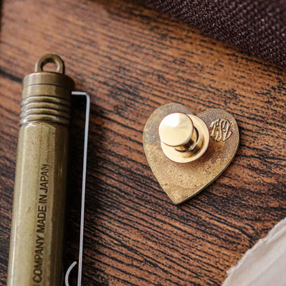 The Superior Labor Brass Pin - I Love Handmade