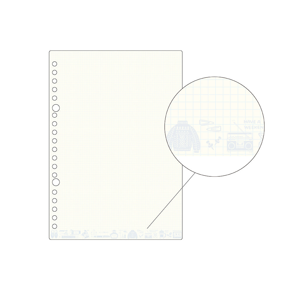 Loose Leaf 2025 Planner Set - Cream (A5 size / 20 holes)