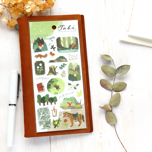 Travel Stickers - Green Forest