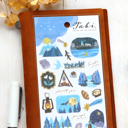 Travel Stickers - Night Forest