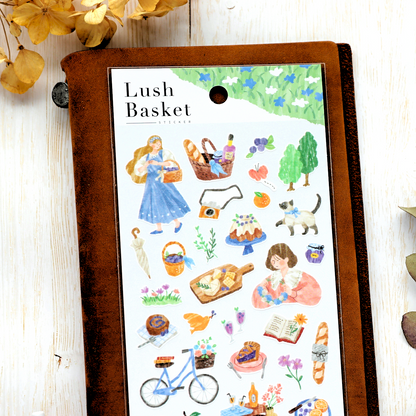 Picnic Stickers - Blue Skirt