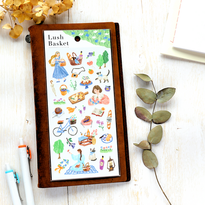 Picnic Stickers - Blue Skirt