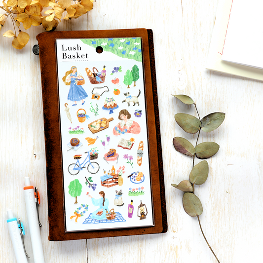 Picnic Stickers - Blue Skirt