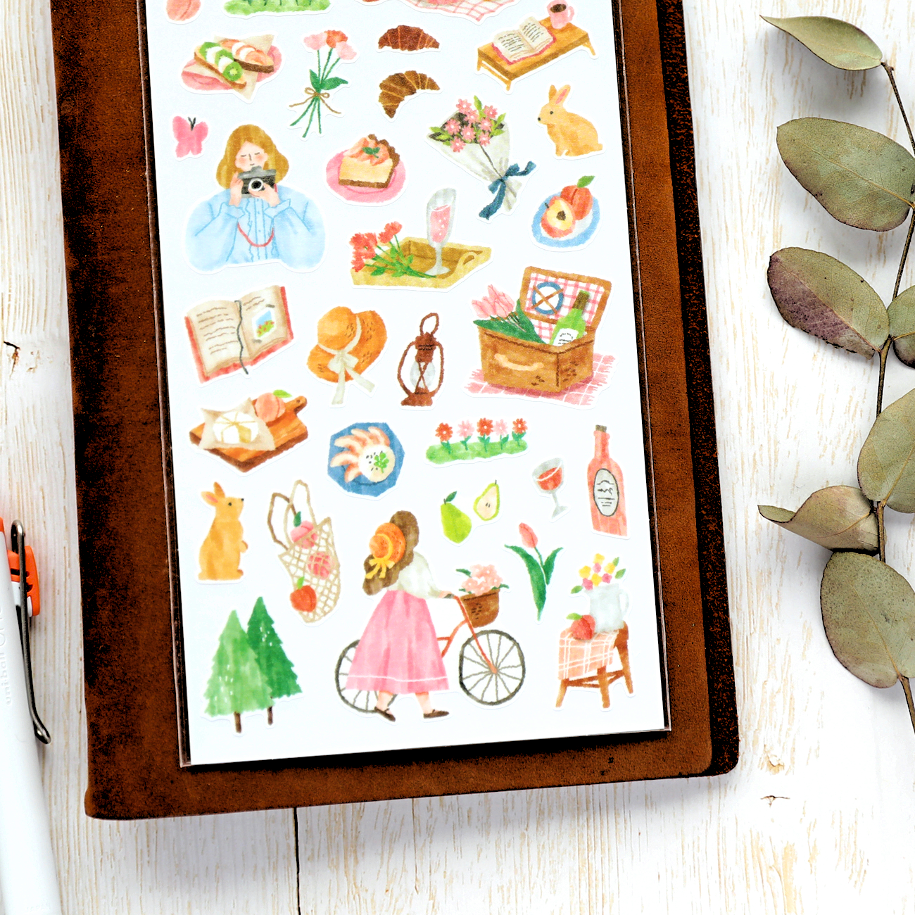 Picnic Stickers - Pink Skirt
