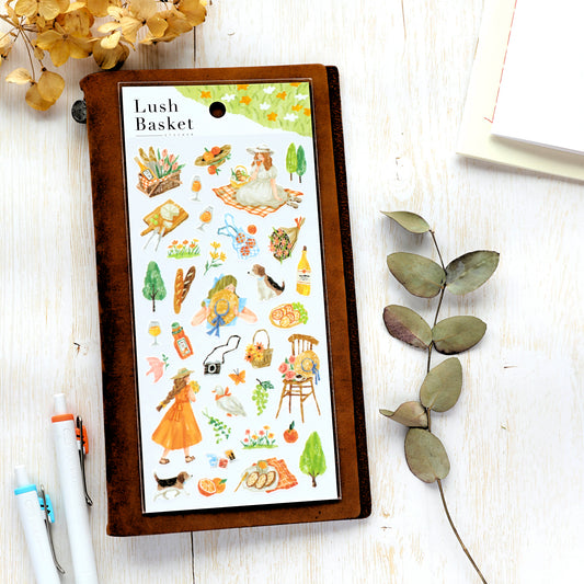 Picnic Stickers - Orange Skirt
