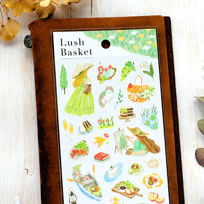 Picnic Stickers - Green Skirt