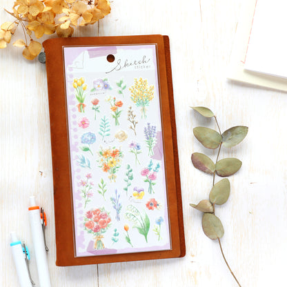 Watercolor Stickers - Botanical