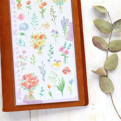 Watercolor Stickers - Botanical