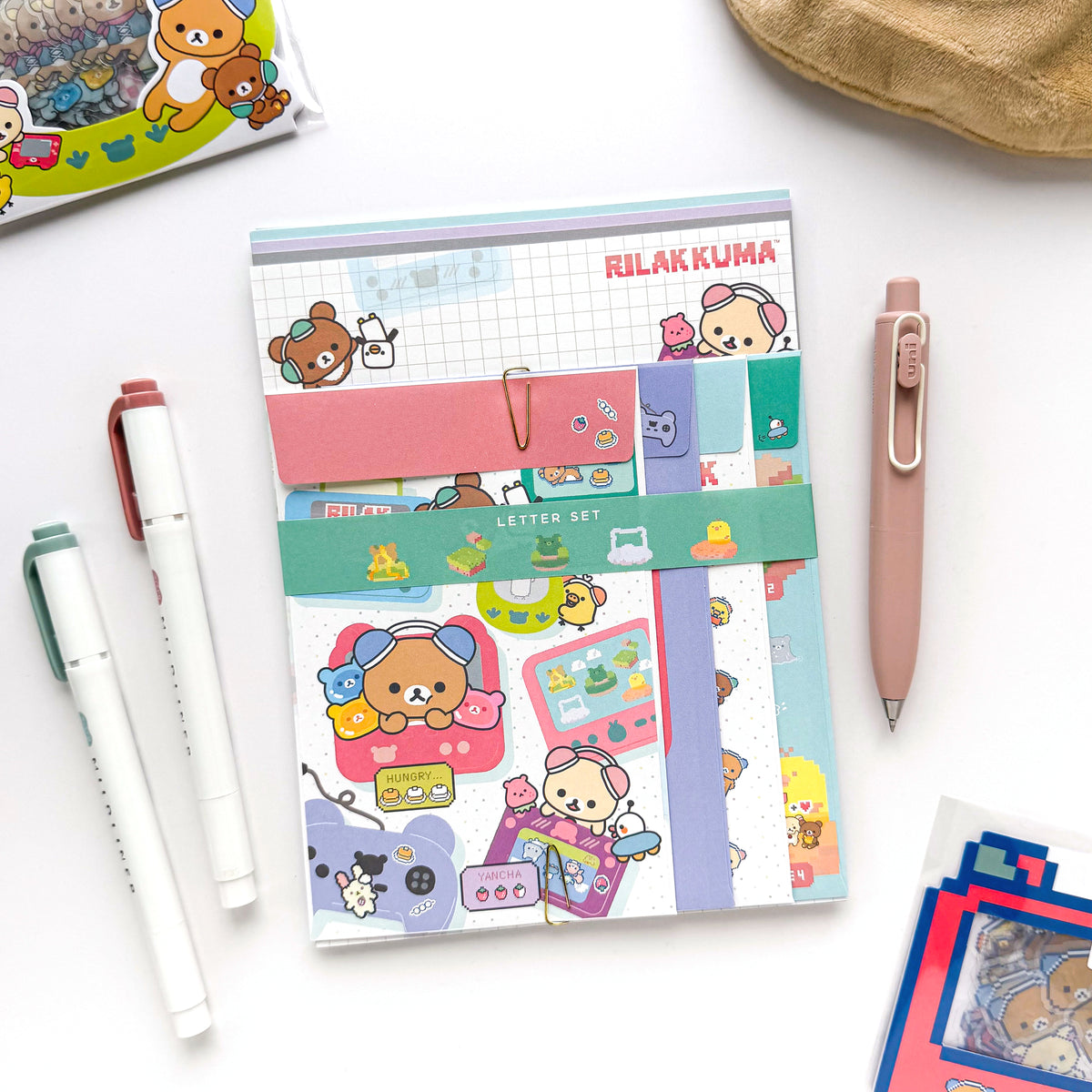 Rilakkuma / Letter Set - Pixel Friends