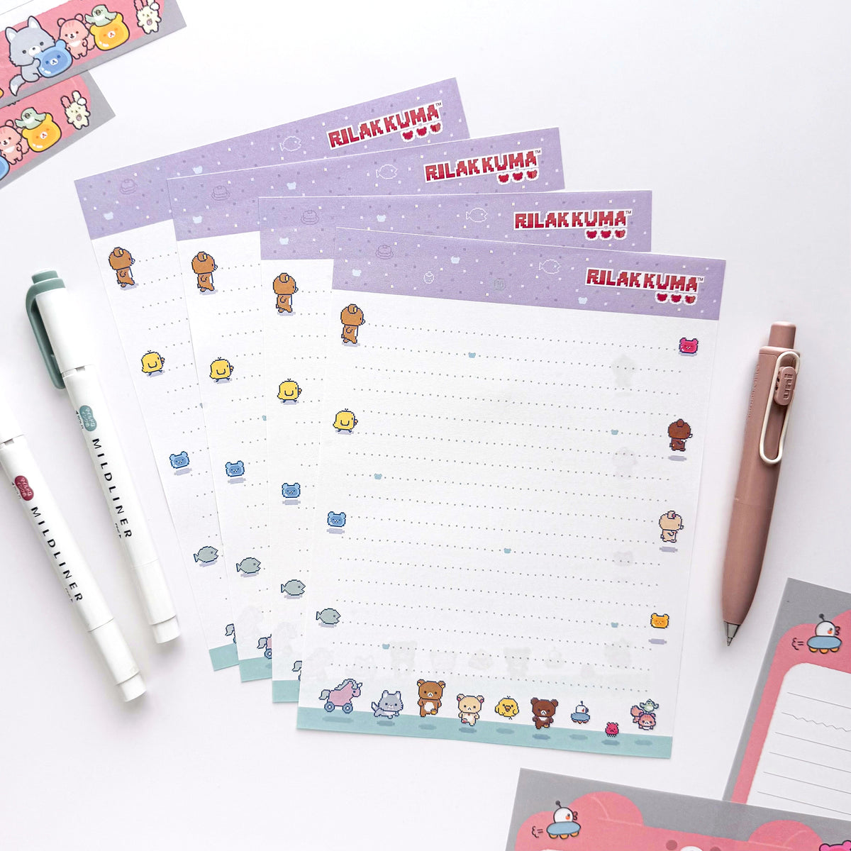 Rilakkuma / Letter Set - Pixel Friends