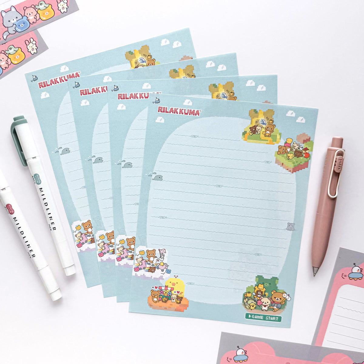 Rilakkuma / Letter Set - Pixel Friends