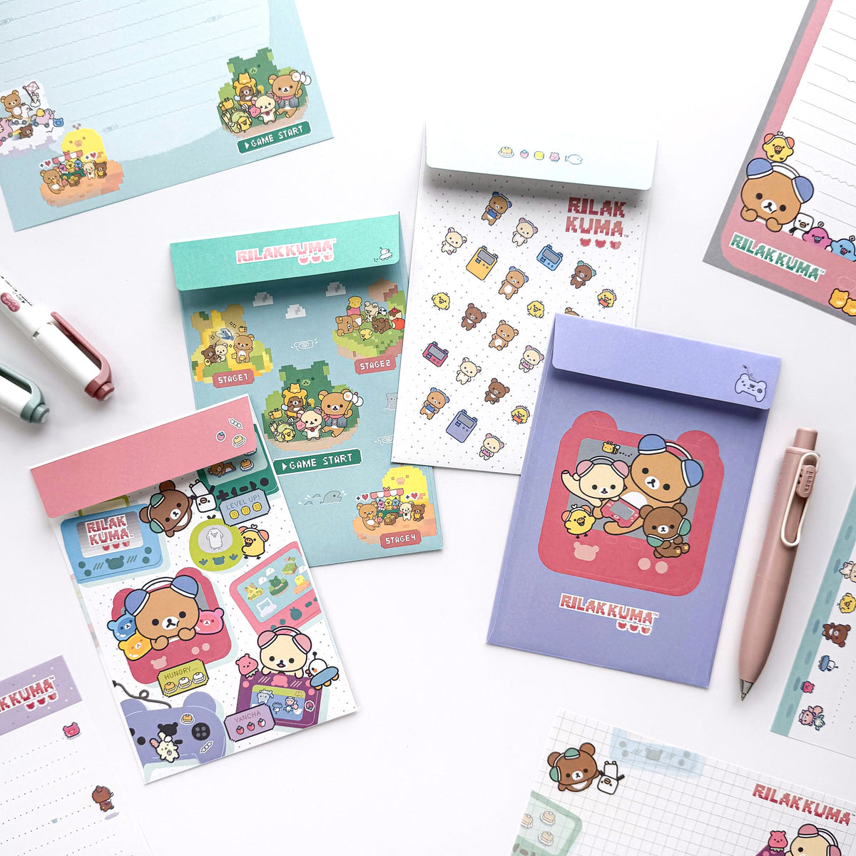 Rilakkuma / Letter Set - Pixel Friends