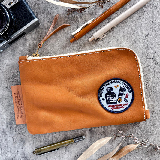 Hello, Harajuku! Limited Edition / TSL x eric x CTFJ / Utility Leather Pouch with Patch