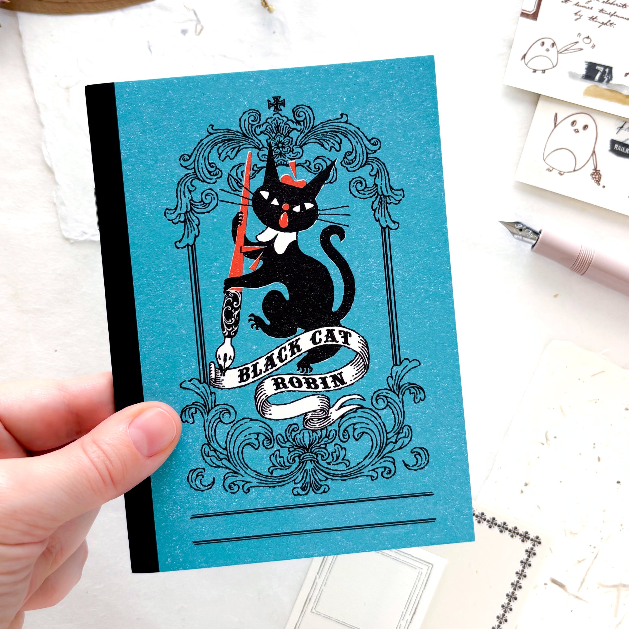 Kuroneko Design / A6 Stamp Notebook - KURONEKO NOTEBOOK